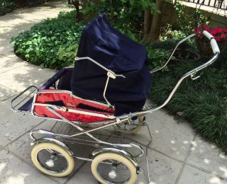Vintage 1970 ' S Peg Perego Pram Carriage & Stroller Combo Italy Excellent Cond photo