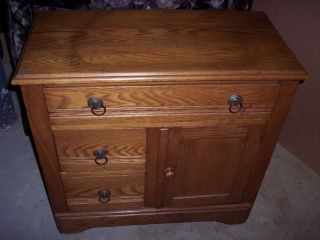 Antique Oak Cabinet photo