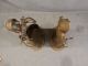 Pair (2) Antique Victorian Fireplace Figural Lady Bronzed Tool Caddy Fire Dog Metalware photo 5