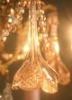 Vintage Le Petite European French Chandelier 5 Lights Draped Blush/pink Crystals Chandeliers, Fixtures, Sconces photo 6