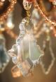 Vintage Le Petite European French Chandelier 5 Lights Draped Blush/pink Crystals Chandeliers, Fixtures, Sconces photo 7