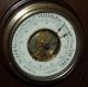 Antique Working 19th C.  French Victorian Walnut Barometer Thermometer Wall Clock Barometers photo 1