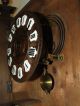 Antique Working 19th C.  French Victorian Walnut Barometer Thermometer Wall Clock Barometers photo 3