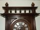 Antique Working 19th C.  French Victorian Walnut Barometer Thermometer Wall Clock Barometers photo 8