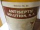 Antique Vintage Medicine Bottle - Parke,  Davis & Co.  Antiseptic Solu.  1 Gal.  Amber Bottles & Jars photo 4