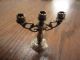 Stunning Vintage Miniature Antique Candelabra Italian Solid Sterling Silver Miniatures photo 4