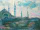 Orientalist Painting Of Istanbul Constantinople Turkey The Golden Horn 9 