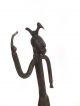 Vtg.  African Tribal Bronze Cast Figurine Statue Of Male With Bird On The Head Sculptures & Statues photo 4