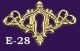 E - 28 Unlacquered Brass Cast Lacy Keyhole - Reproduction - Nos Escutcheons & Key Hole Covers photo 1