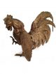 Antique Patina Brass Fighting Rooster Figurines Sculptures & Statues photo 5