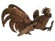 Antique Patina Brass Fighting Rooster Figurines Sculptures & Statues photo 8