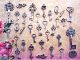 New Silver Skeleton Keys Beads Charm Antique Vintage Look Steampunk Wedding L10 Locks & Keys photo 11