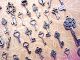 New Silver Skeleton Keys Beads Charm Antique Vintage Look Steampunk Wedding L10 Locks & Keys photo 6