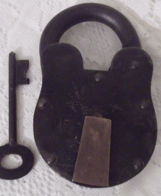 Antique Iron Padlock 6 