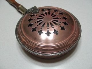 Antique Copper Bed Warmer 24 