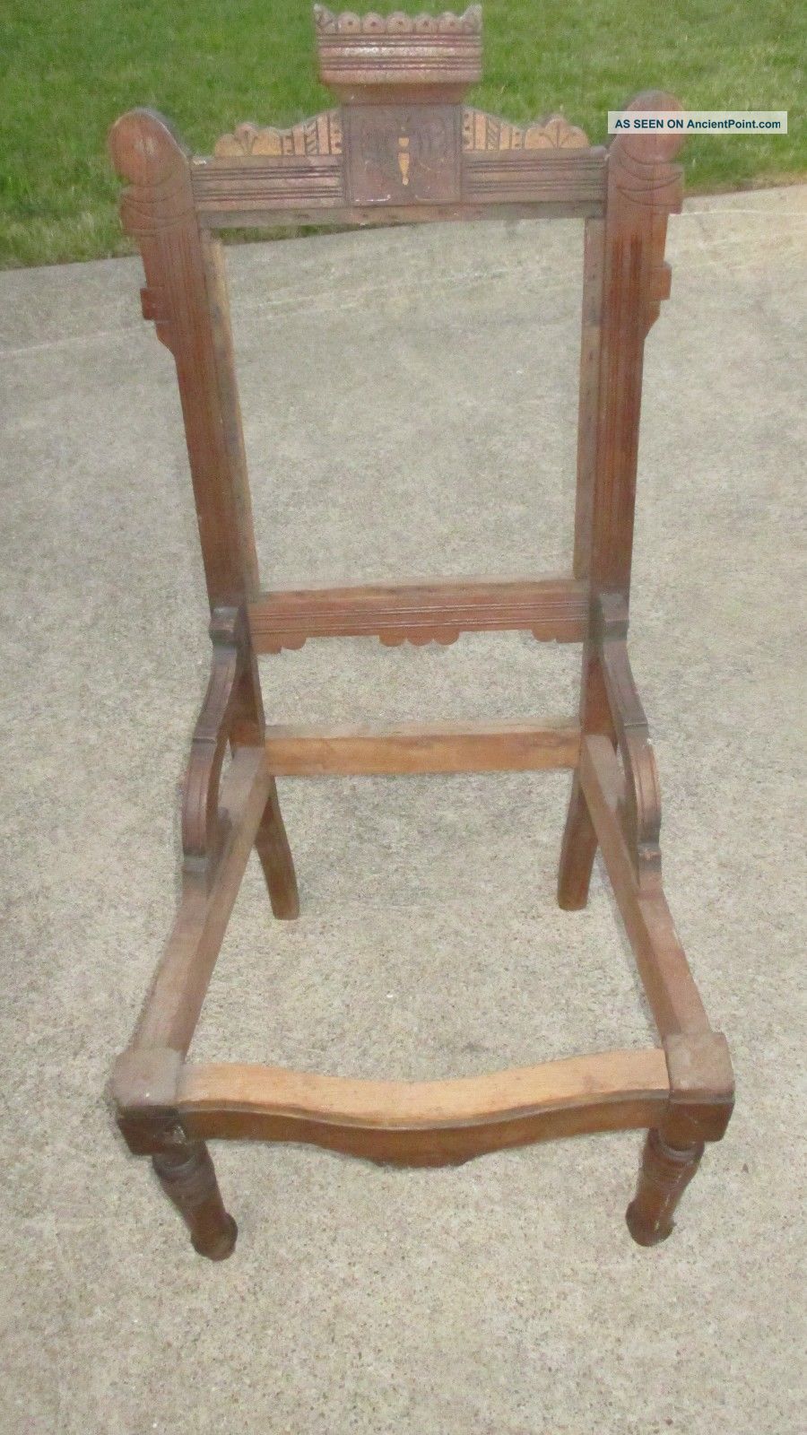 Antique Victorian Walnut Side Chair Frame - Circa 1880 ' S 1800-1899 photo