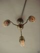 Industrial Modern Light Fixture Vintage 30 ' S Glass Lamp Chandeliers, Fixtures, Sconces photo 2