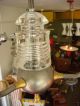 Industrial Modern Light Fixture Vintage 30 ' S Glass Lamp Chandeliers, Fixtures, Sconces photo 4