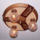 { Beautiful}} Vintage 20 - 30 ' S Ceiling Light Lamp Fixture Polychrome 3 Lights Chandeliers, Fixtures, Sconces photo 3