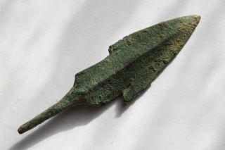 Ancient Greek Bronze Arrowhead 8/7th Century Bc photo