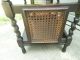 Dark Oak Barley Twist Sewing Box Plant Stand Cabinet W/caned Sides From Scotland 1900-1950 photo 6