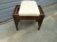 Older Arts & Craft Style Oak Bench Stool Seat From England Pegged Construction Unknown photo 9