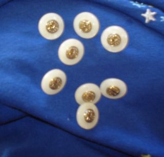 9 Medium Antique/vintage Mother Of Pearl & Silver Inlay - Shell Buttons - 1/2 