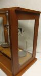 Antique H L Becker Fils & Co Bruxelles Balance Beam Scale Wood & Glass Cabinet Scales photo 3