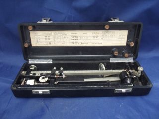 Vintage Allbrit Planimeter Measuring Device In Bakelite Case C.  1950 ' S? photo