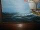 Maritime Nautical Clipper Ship Oil Painting Uss Constellation Frigate 1799 44x28 Model Ships photo 9