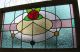 Large Traditional Transom Stained Glass Window Leaded Panel - Mackintosh Rose 1940-Now photo 2