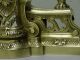 Antique Bronze Set - French Fireplace Andirons Chenets 1870 France Metalware photo 5