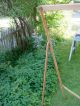 Old Vintage Antique Curtain Drapes Draperies Stretchers Wooden Quilt Frame Rack Other photo 8