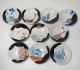 D885: Japanese Kyoto Pottery Ware 10 Plates By Greatest Zengoro Eiraku Plates photo 1