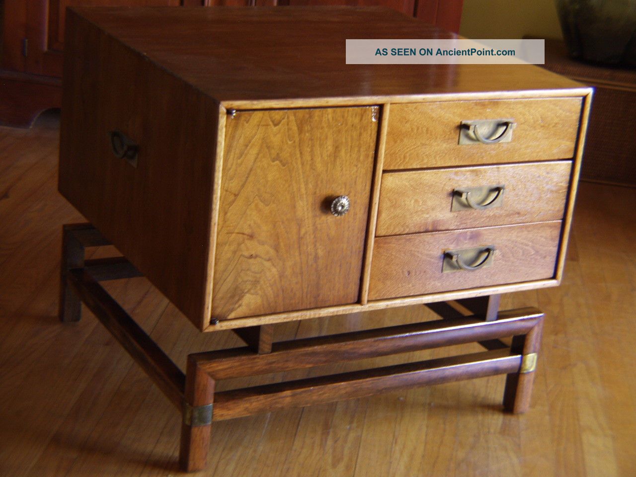 Mid - Century Modern Danish Teak Base End Table/nightstand/bedside Table Mid-Century Modernism photo