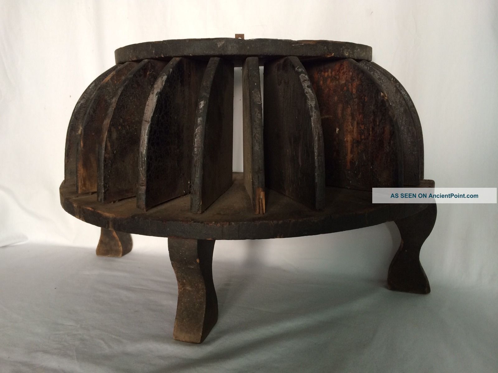 Antique Primitive Countertop Country General Store Paper Bag Holder Display Primitives photo