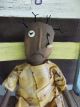Primitive Black Folk Art Doll With Button Eyes - 16 In.  - Tn Primitives Primitives photo 9
