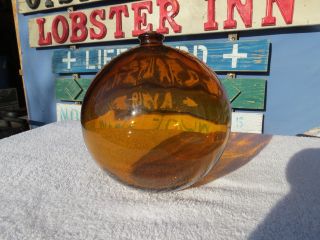 6 Inch Rare Honey/amber Northwest Glass Company Glass Float Ball (1083) photo