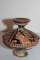 Ancient Greek Pottery Red Figure Pyxis 4th Century Bc Greek photo 1