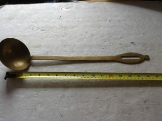 Vintage Brass 2 Ladle Dipper Cooking Tool photo
