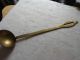 Vintage Brass 2 Ladle Dipper Cooking Tool Primitives photo 3