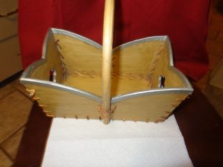 Vintage Cordoba Boat Wood Basket/serial Number 30127 - 777 photo