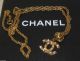 Antique Vintage 24k Gold Plated Chanel Necklace Chain Jewelry Crystals Cc Signed Other photo 1