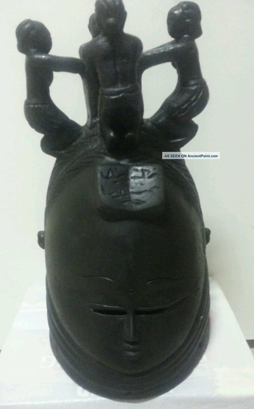 An Amazing Mende Sande/bondo Female Secret Society Helmet Mask,  Sierra Leone Masks photo