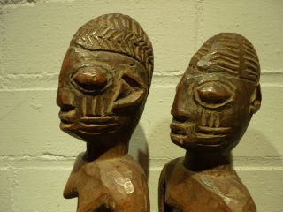 Ebeji Twin Yoruba Figures Benin,  Igbo Ibo Hausa Berom Fon Bamileke Bamoun Fang photo