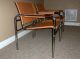 Pair Vntg Midcentury Danish Mod Wassily Style Leather Sling Chairs - Italy - B Post-1950 photo 4