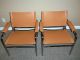 Pair Vntg Midcentury Danish Mod Wassily Style Leather Sling Chairs - Italy - B Post-1950 photo 5