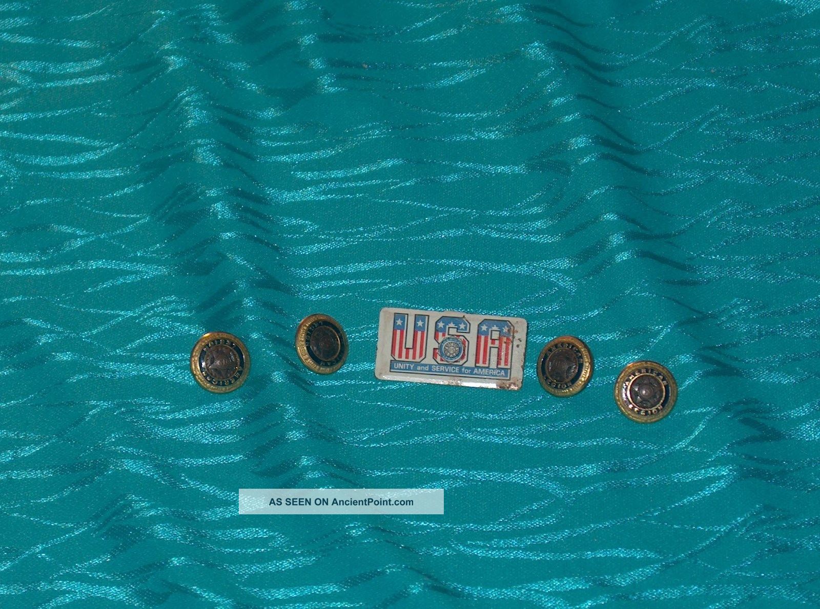 4 Vintage American Legions Button Patent 1919 W.  B.  Co Bm Collectible Bonus Pin Buttons photo