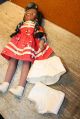 A 19c Black Girl Stockinette Rag Doll Cloth Folk Art Americana Primitives photo 10
