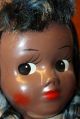 A 19c Black Girl Stockinette Rag Doll Cloth Folk Art Americana Primitives photo 2